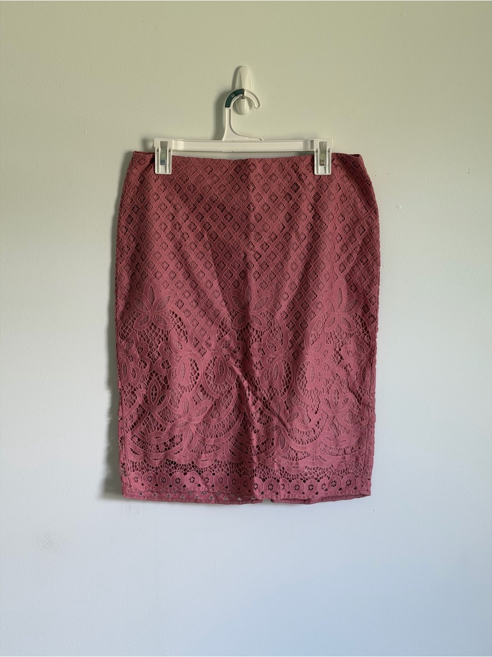 LOFT Rose Lace Pencil Skirt